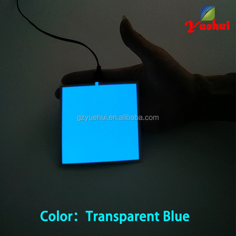 New 10x10cm White EL Sheet 6 Color Choice EL Backlight Panel for Carnival Bright Blue Colorful EL Panel Flashing Led Tape by 3V