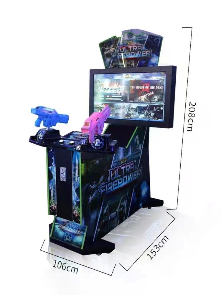 Coin Operated Dual Shooting Gun Arcade Game Machine