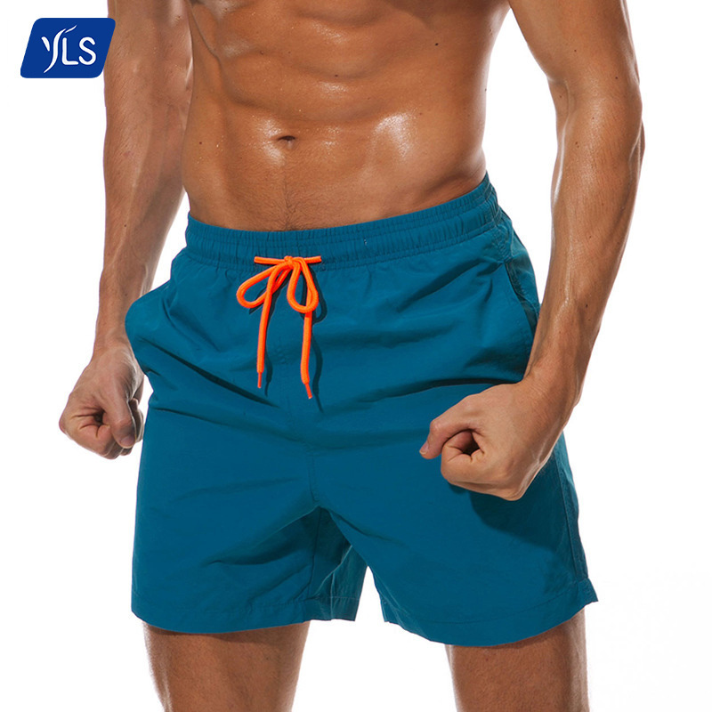 YLS Wholesale Promotion Summer Men's Swimwear Men Solid Color Quick Dry Color Changing Swim Trunks Boardshorts For Men