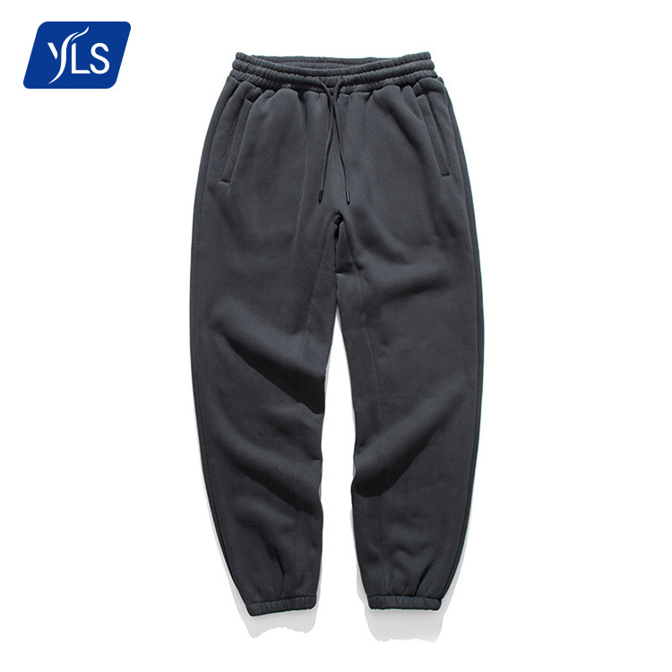 YLS Wholesale New Style Street Wear Baggy Sweatpants Brushed Cotton Workout Blank Jogger Track Pants For Men