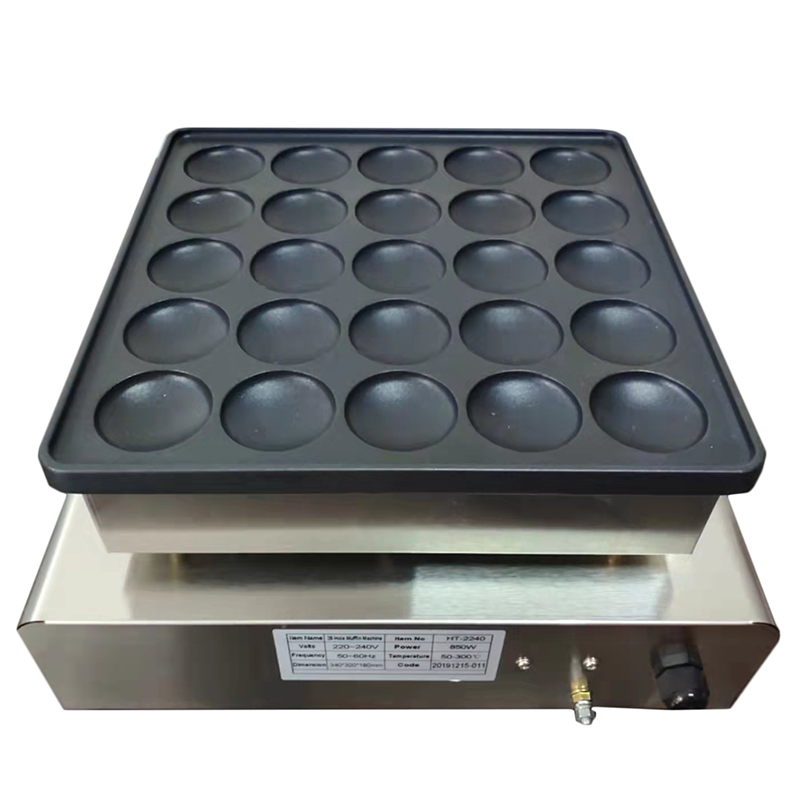 Electric non-sticking 25 holes mini pancake muffin waffle maker machine