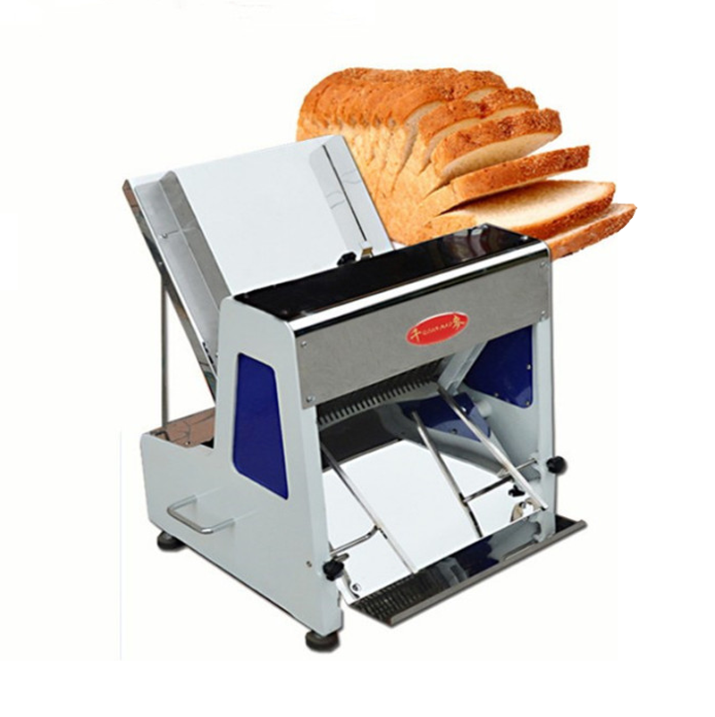 Automatic electric industrial toast bread slicer cutting machine for bakery and homemade mini bread slicer