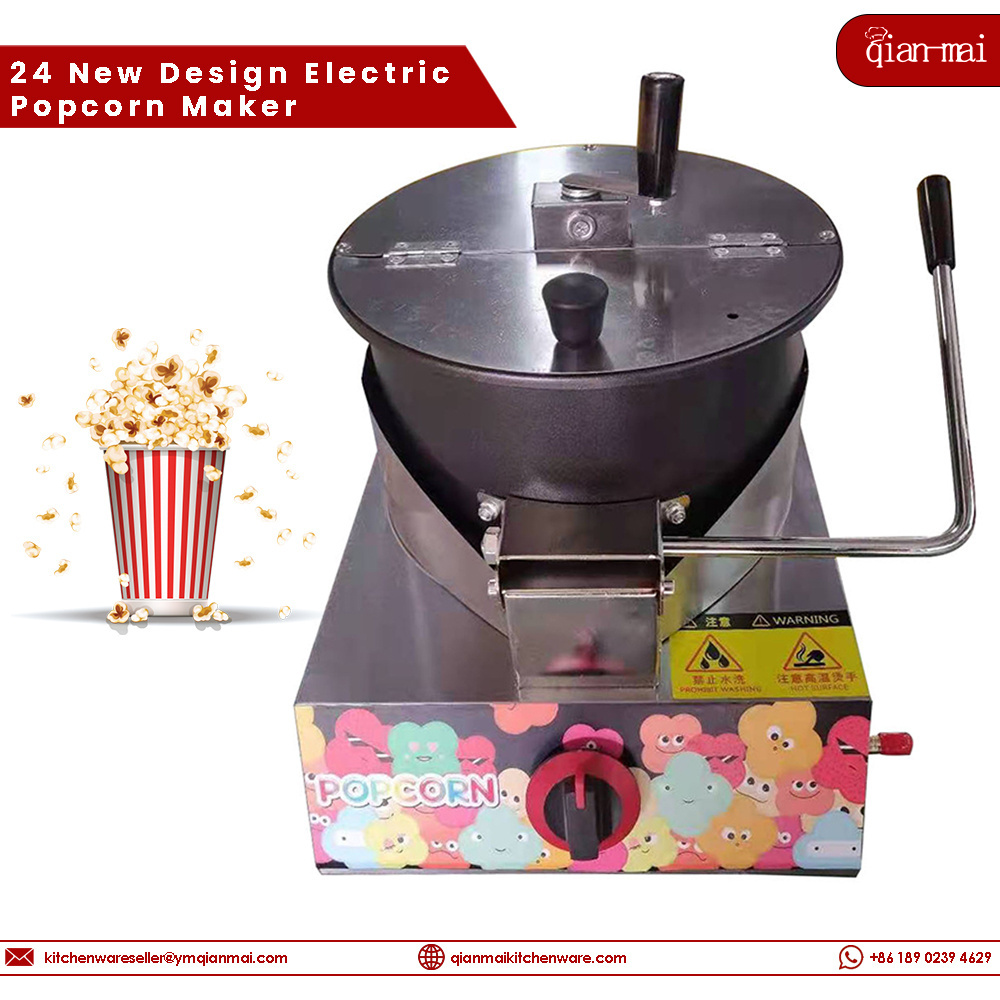 Premium Industrial Popcorn Wonder Machine Gas & Electric-Powered Gourmet Caramel Delight Hot air mini Warmer