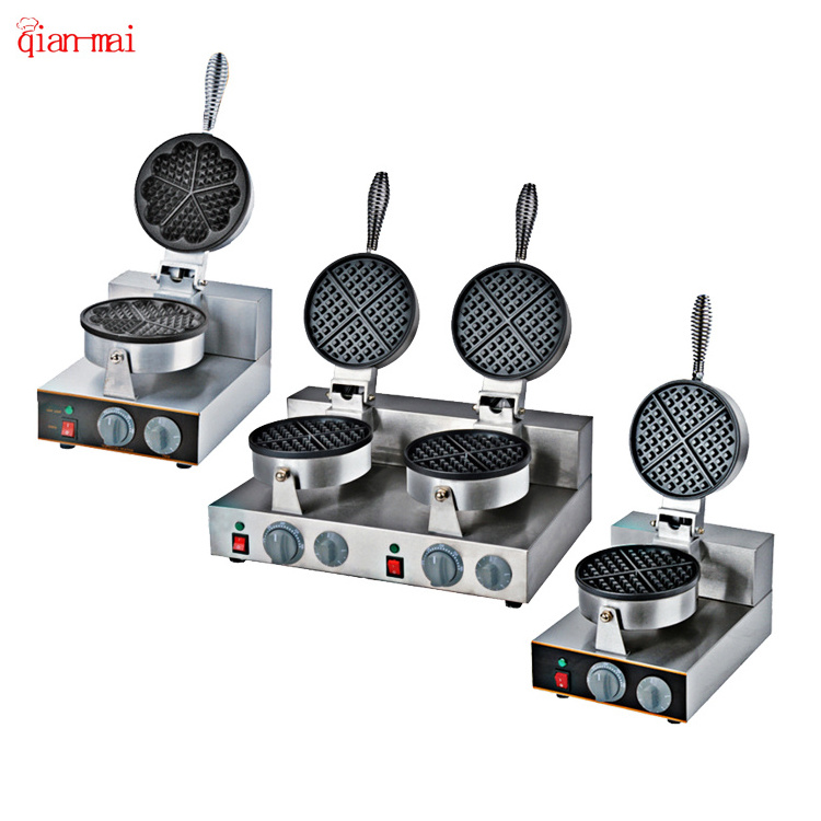 belgian gas electric mini commercial industrial vertical four spaces honeycomb double cuisinart waffle maker machine