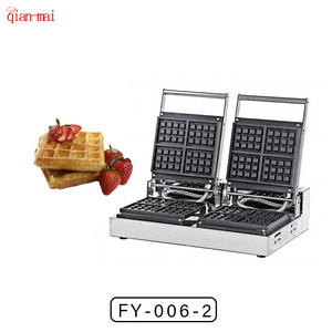 belgian gas electric mini commercial industrial vertical four spaces square  honeycomb double cuisinart waffle maker machine