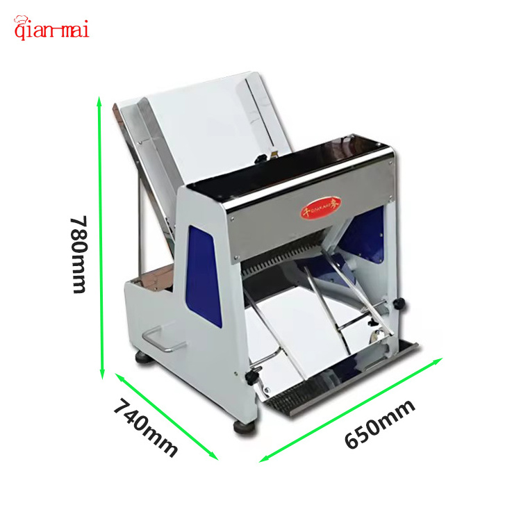 Automatic electric industrial toast bread slicer cutting machine for bakery and homemade mini bread slicer