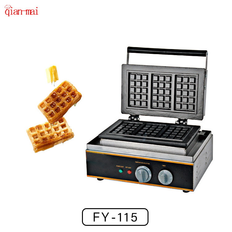 belgian gas electric mini commercial industrial vertical four spaces square  honeycomb double cuisinart waffle maker machine