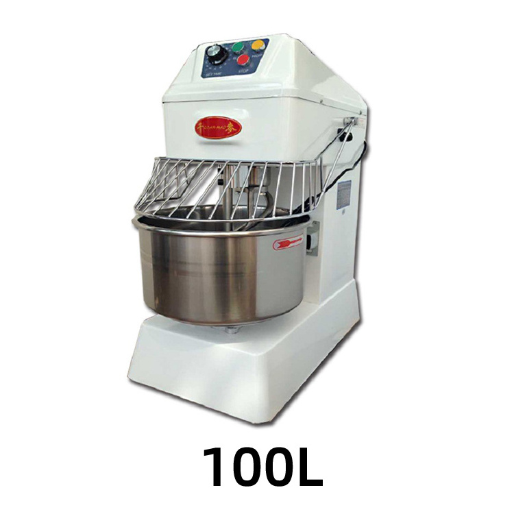 Electric kitchenaid dough mixing machine food cooker dough flour mixer with two rams 25kg dough mixer