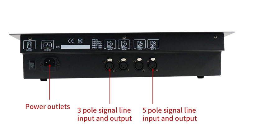 Stage Light dmx512  controller Mini 1024 Dimming lighting controller 1024 stage dj lighting console  for wedding disco