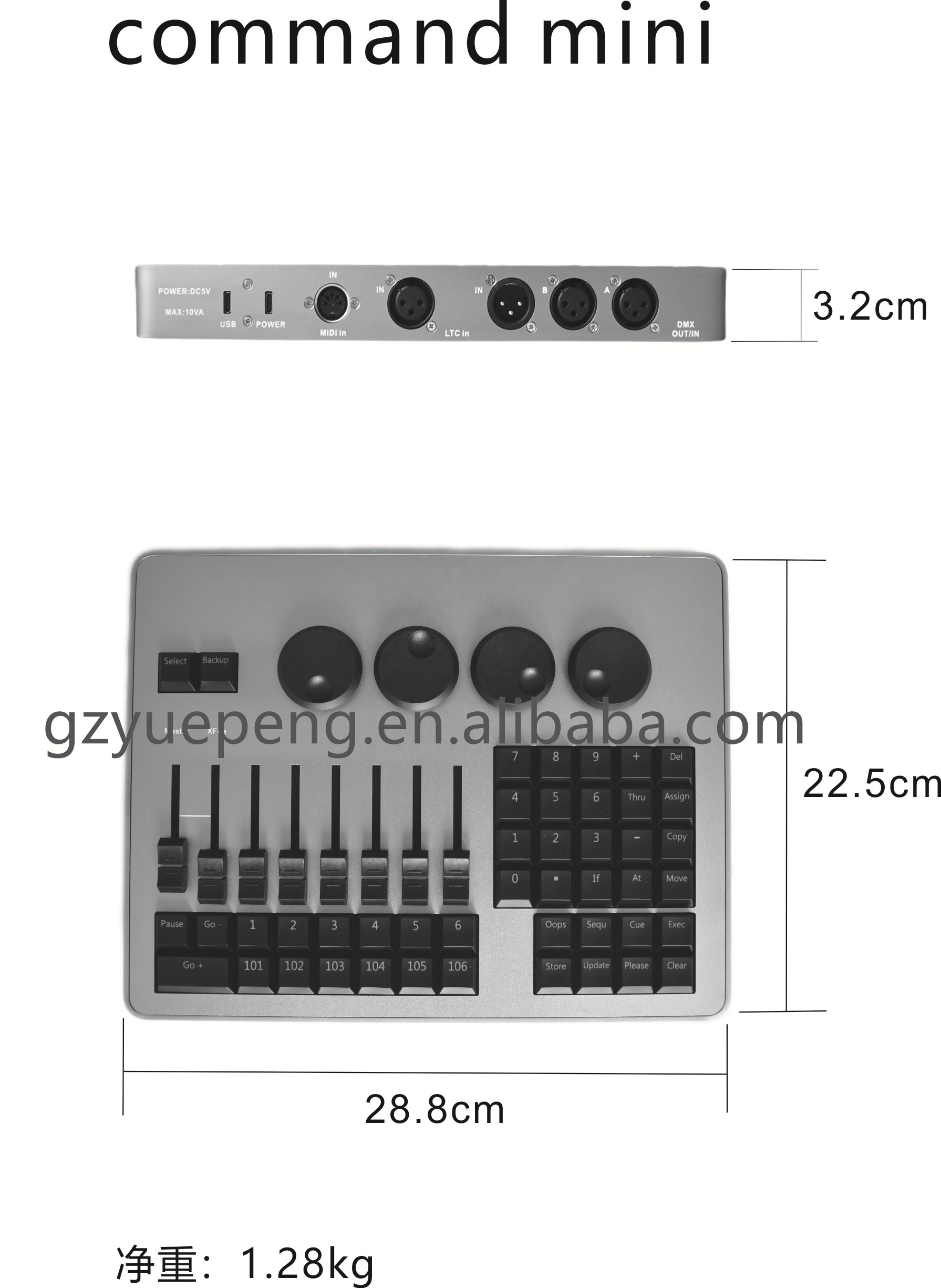 New on PC Fader Wing Pro Stage Lighting Equipment Mini ma 2 Command Wing Controller DJ