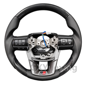 Hot Selling GR Carbon Fiber Pattern Steering Wheel Sports Suitable for Hilux LC79 Fortuner