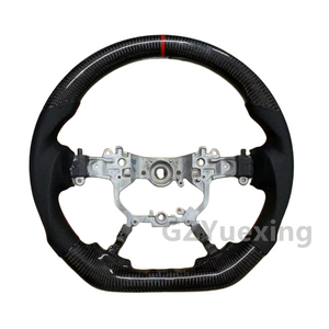 Real Leather Carbon Fiber Sports Racing Steering Wheel Bare Wheel for LC200