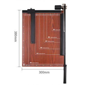 Wood Base b4 paper cutter size office desktop use manual handhold paper trimmer b4 paper cutter guillotine machine