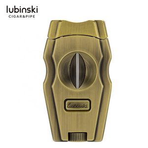 New Style V Cut Sharp Cigar Cutter with cigar punch