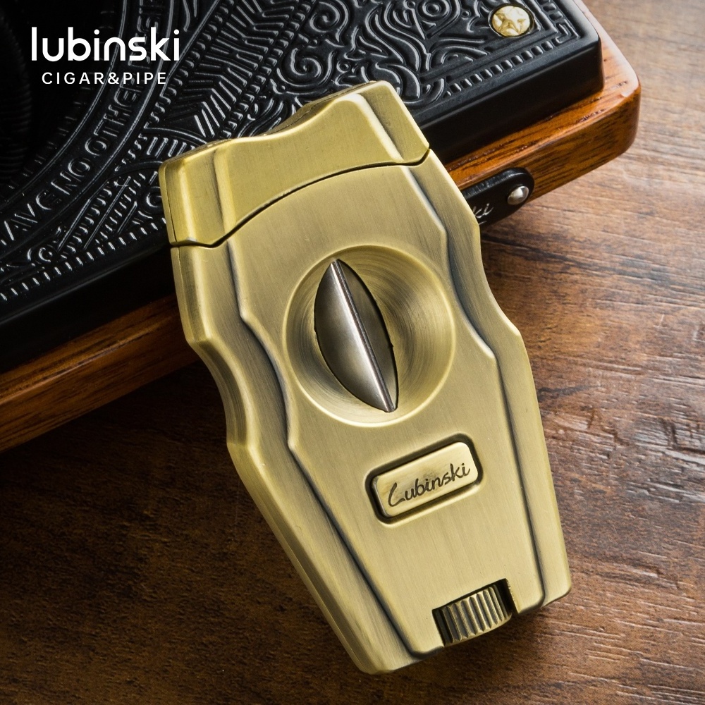 New Style V Cut Sharp Cigar Cutter with cigar punch