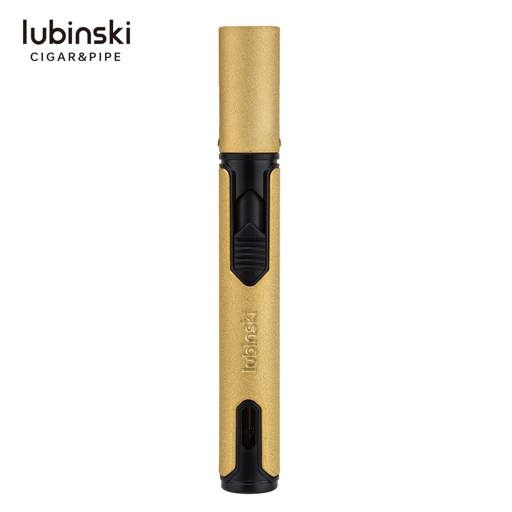 Lubinski custom  OEM bbq mini portable torch jet flame cigar lighter 1 flame cigarette lighter wholesale