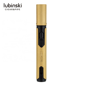 Lubinski custom  OEM bbq mini portable torch jet flame cigar lighter 1 flame cigarette lighter wholesale