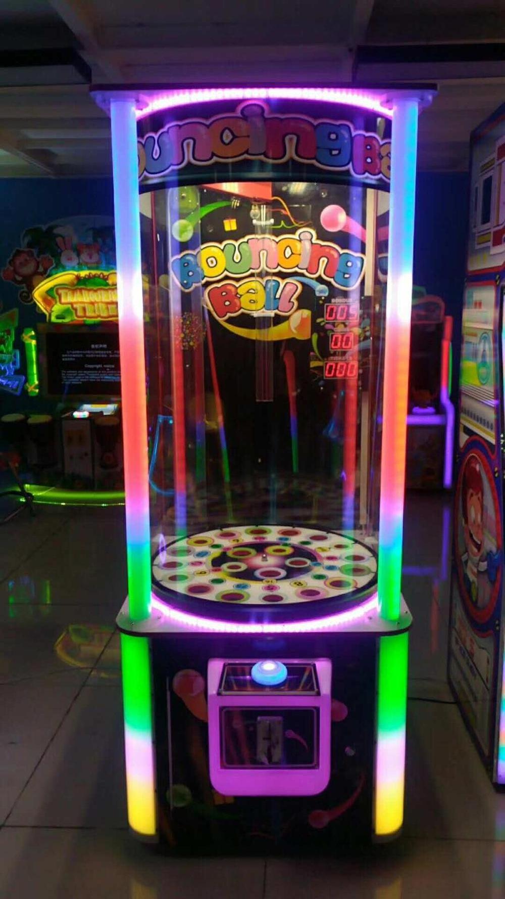 Kids Coin Operated Jump Bingo Ball Lottery Ticket Monster Drop Ball Redemption Ticket Prize Game Machine