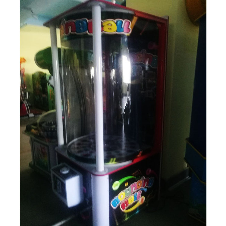 Kids Coin Operated Jump Bingo Ball Lottery Ticket Monster Drop Ball Redemption Ticket Prize Game Machine