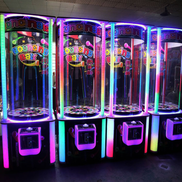 Coin operated bingo drop kids throwing ball turntball redemption prize arcade bowling lottery game machine