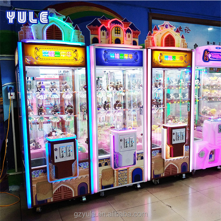 Coin used doll machine simulator claw toys crane gift catcher redemption arcade claw game machine