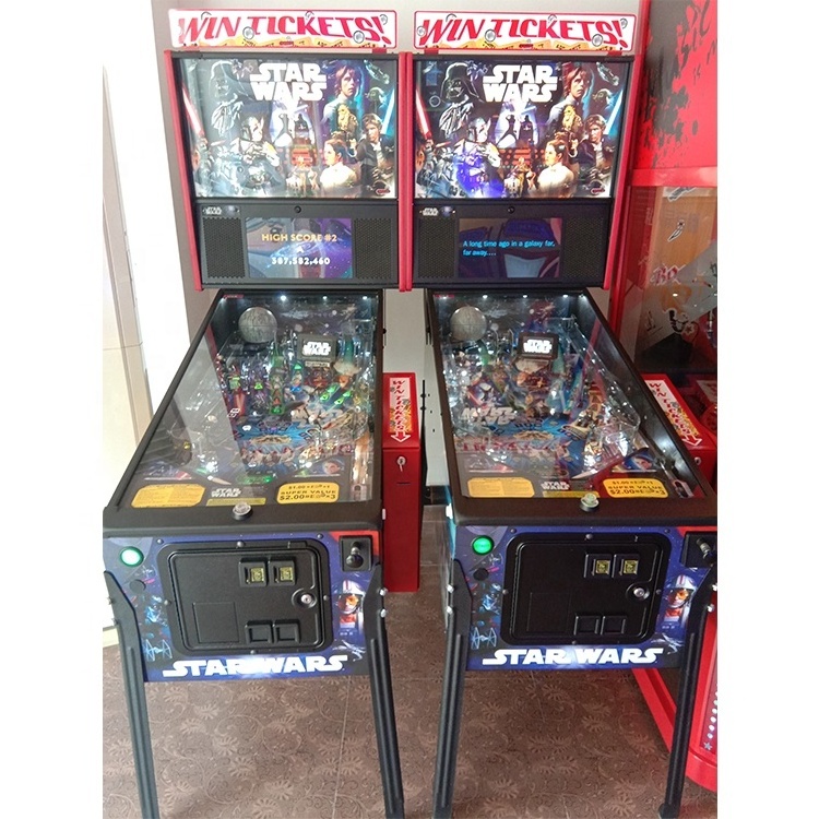 2 screens folding 3d used virtual pinball table shooting machine 2 Screen Arcade Pinball Vending Game Machine