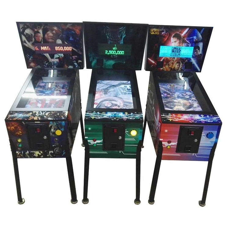 2 screens folding 3d used virtual pinball table shooting machine 2 Screen Arcade Pinball Vending Game Machine