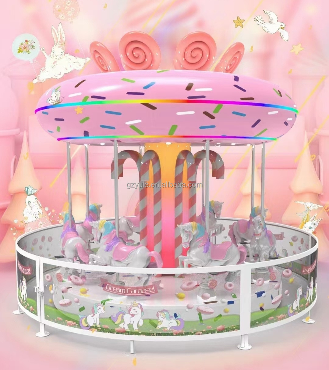 merry go round carousel for sale kids outdoor amusement park kids merry go round playground-merry-go-round