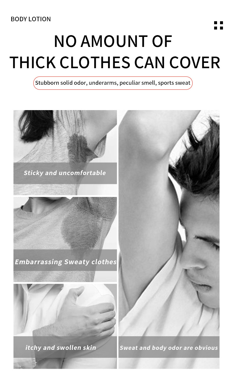 Deodorant refreshing Antiperspirant body odor fragrance day and night reduce sweat with natural plant extracts