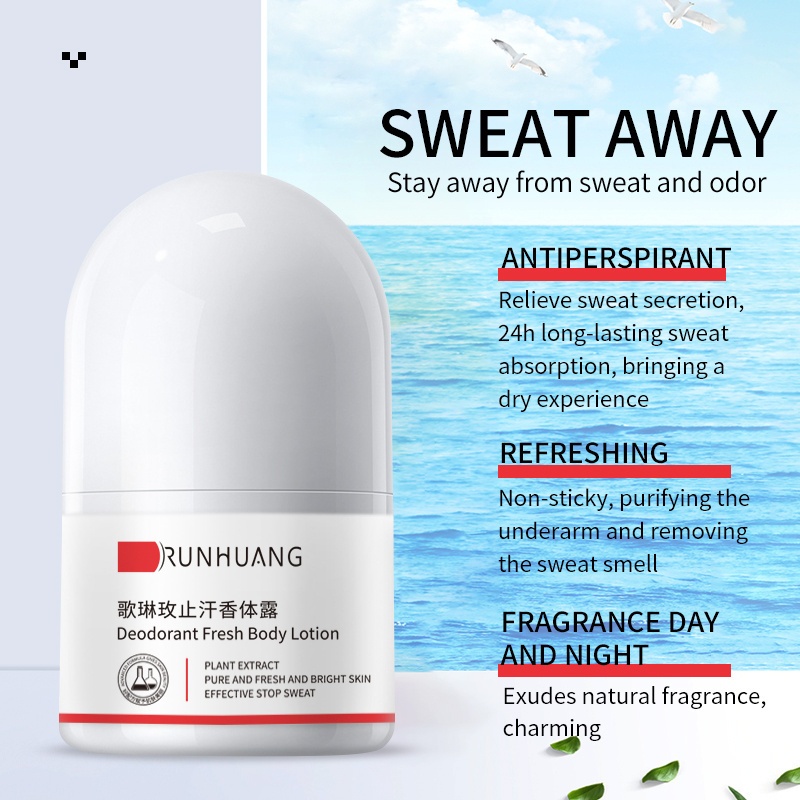 Deodorant refreshing Antiperspirant body odor fragrance day and night reduce sweat with natural plant extracts