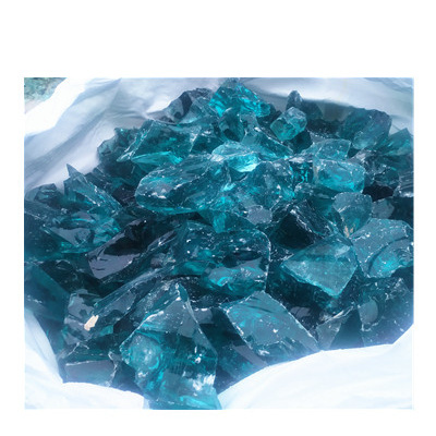 Landscaping Sea Blue Slag Glass Rocks For Gardening home decoration garden