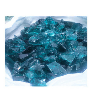 Landscaping Sea Blue Slag Glass Rocks For Gardening home decoration garden