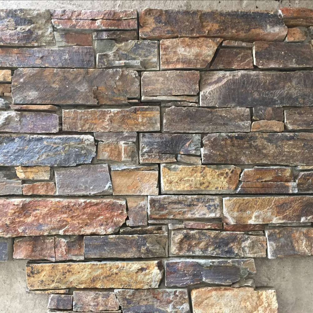 Blue Quartz Crazy Pavers Culture Stone Corner Stack Veneers Stone Ledge Stone For Exterior Wall Cladding