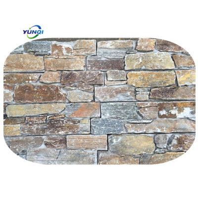 yellow Quartzite wall cladding stone for bluding for rattan decorative outdoor stone wall tiles