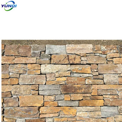 Culture Stone Wall Panel Black Quartz Natural Stone Waterfall Panel Stacked Veneers