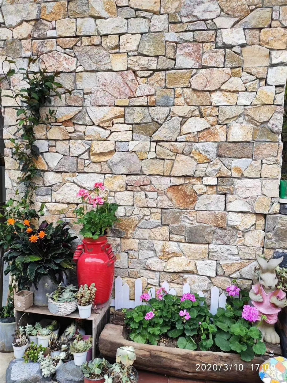 cement backing Ledgestone Veneer Panels Natural cement stone for Indoor and Outdoor