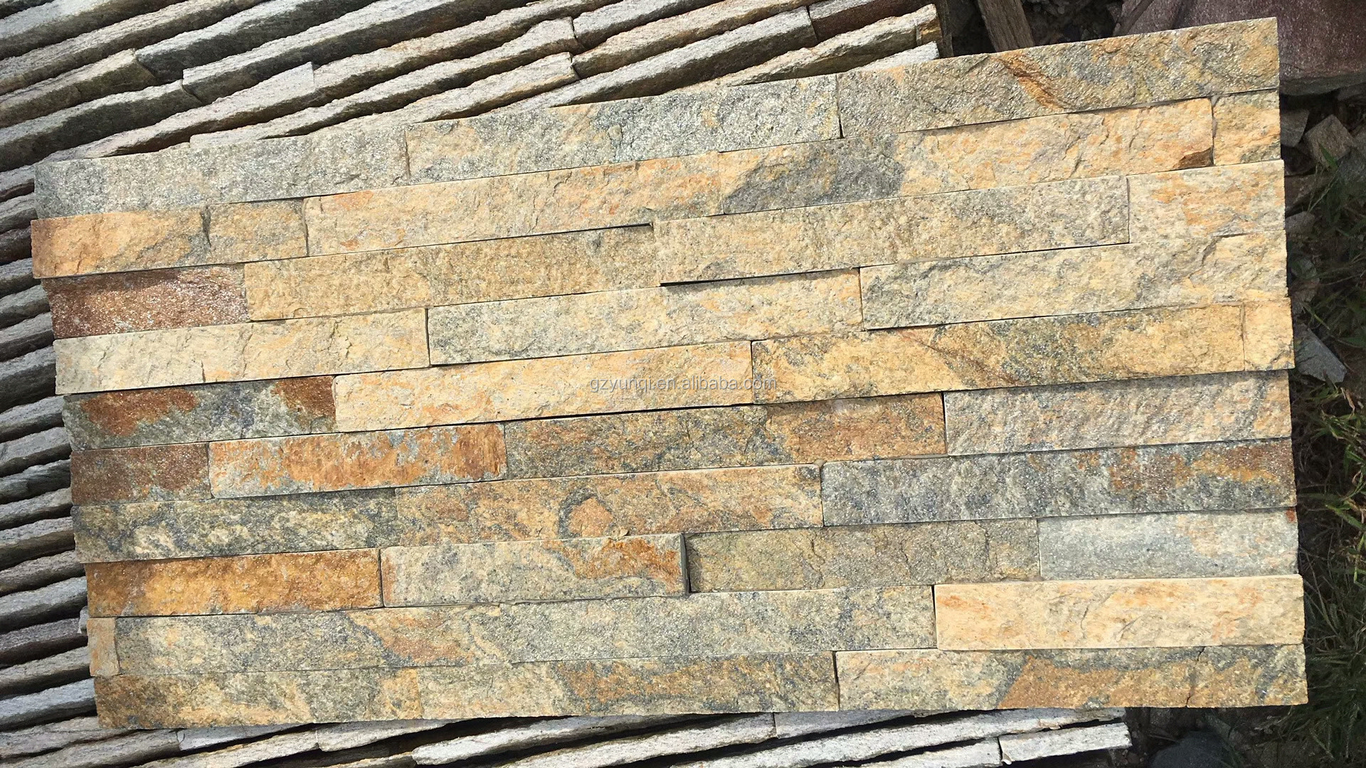 tiger mushroom marble stone natural face stone Culture Decorative Panel Nature Exterior Wall cement stacked Stone