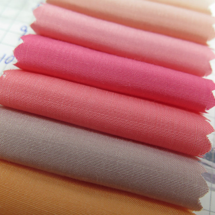 wholesale woven plain  rayon viscose Cuprammonium blend silk light weight chiffon fabric for dress, soft shirts, scarves textile