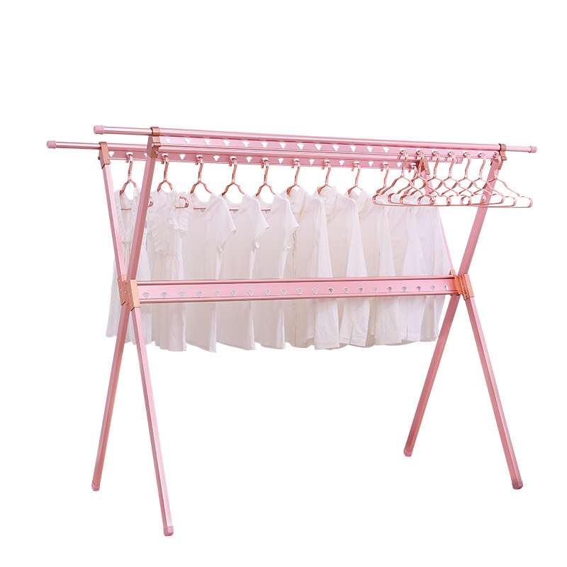 Aluminum X-Type clothing rack clothes stand rack hanger stand for clothes