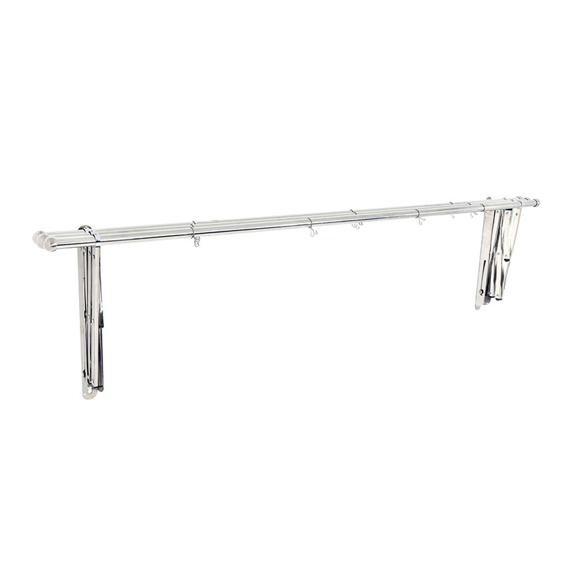 Customized 3&4 poles balcony Clothes Hanger rack Stainless Steel clothes drying rack wall mounted foldable clotheshorse