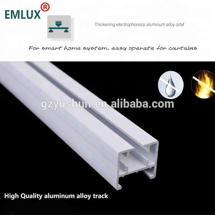 433MHZ smart home Guangzhou Factory Smart Electric Slider Curtain Motor's track/curtain motor rails