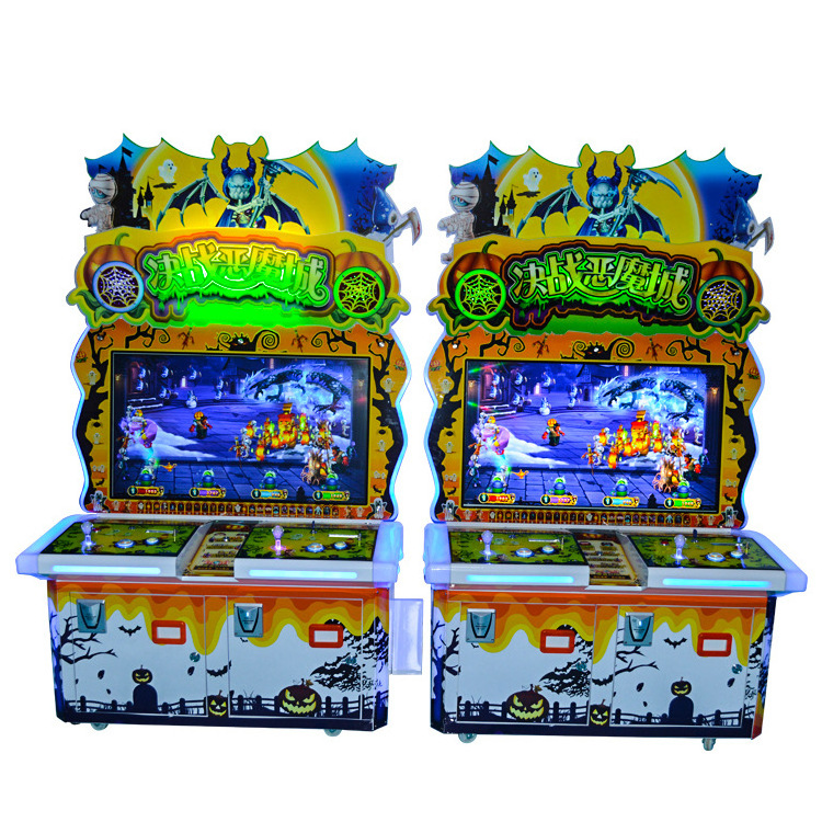 Coin Operated Fight To Devil Arcade lottery Indoor Ticket Park Redemption Game Machine For Sale