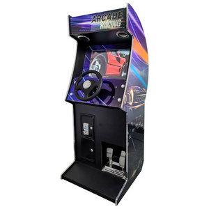 Indoor coin operated arcade outrun car racing stand wooden cabinet game machine|classic retro arcade race car game machine