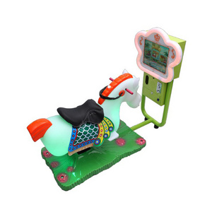 3D Flower Simulator Horse Racing  coin operated Baby Swing Car Amusement Ride Machine