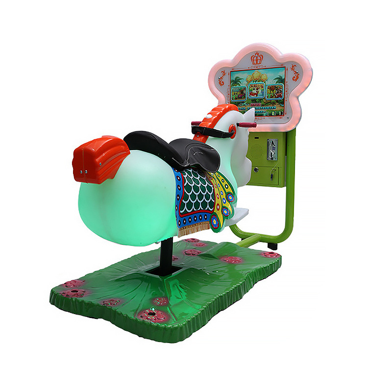 3D Flower Simulator Horse Racing  coin operated Baby Swing Car Amusement Ride Machine