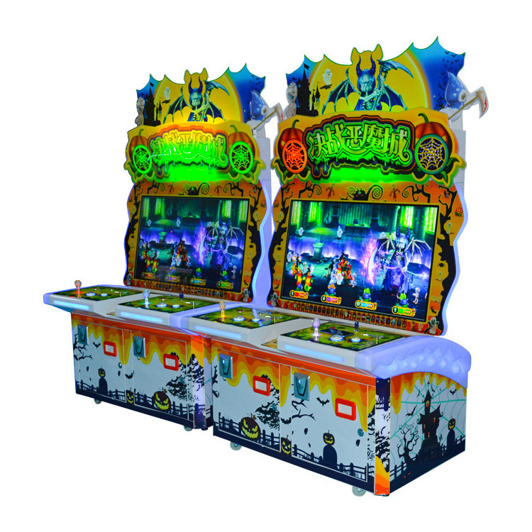 Coin Operated Fight To Devil Arcade lottery Indoor Ticket Park Redemption Game Machine For Sale