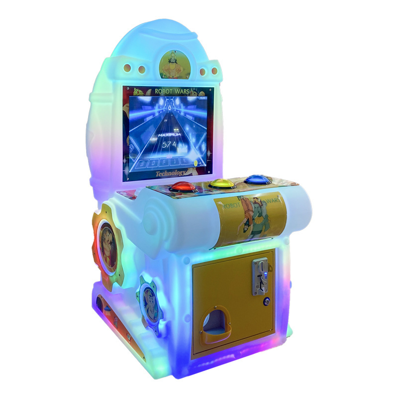 Kids Music Arcade Video Game Machine|Amusement Park Coin Operated Robot War Game For Game Room  For Sale