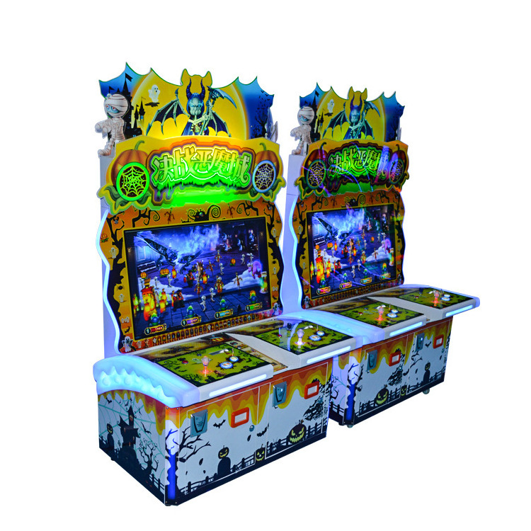 Coin Operated Fight To Devil Arcade lottery Indoor Ticket Park Redemption Game Machine For Sale