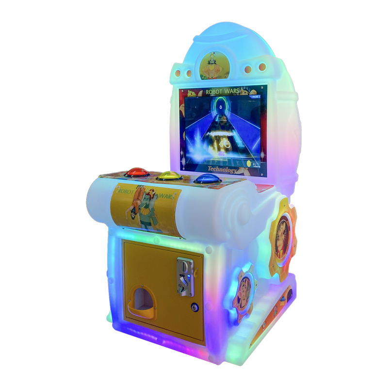 Kids Music Arcade Video Game Machine|Amusement Park Coin Operated Robot War Game For Game Room  For Sale