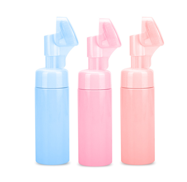 Foam Dispenser Hot New 43mm 42mm Fashionable Heart Shape Pink PP Plastic Brush Hand Liquid Foaming